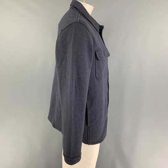 BILLY REID Size XL Navy Cotton Polyester Shirt Jacket - Picture 2 of 6